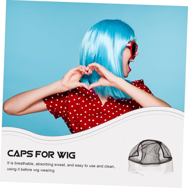 Breathable Lace Wig Cap For Sleeping Comfortable Hair Bonnet Black - Image 4